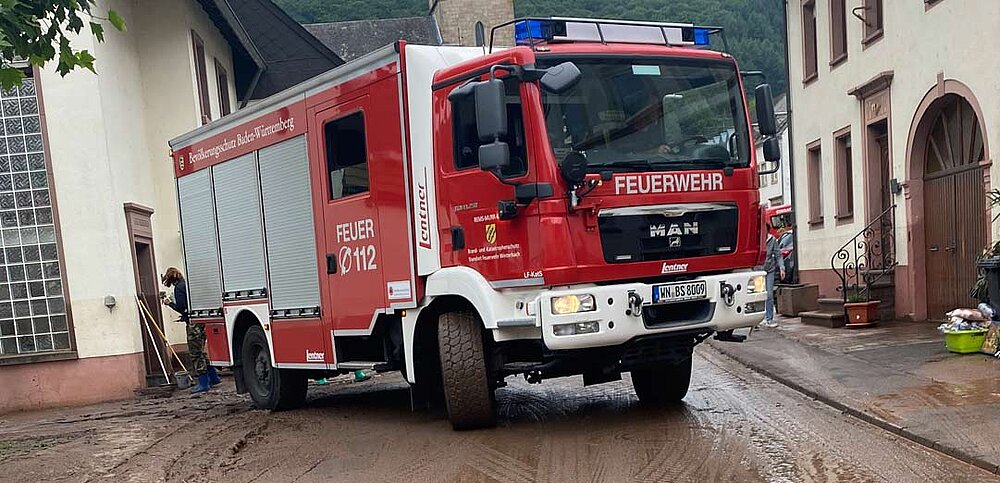 Feuerwehrauto im Einsatz